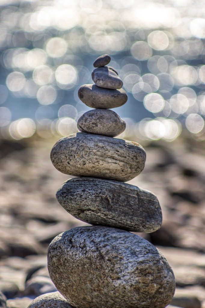 stones, pebbles, stack